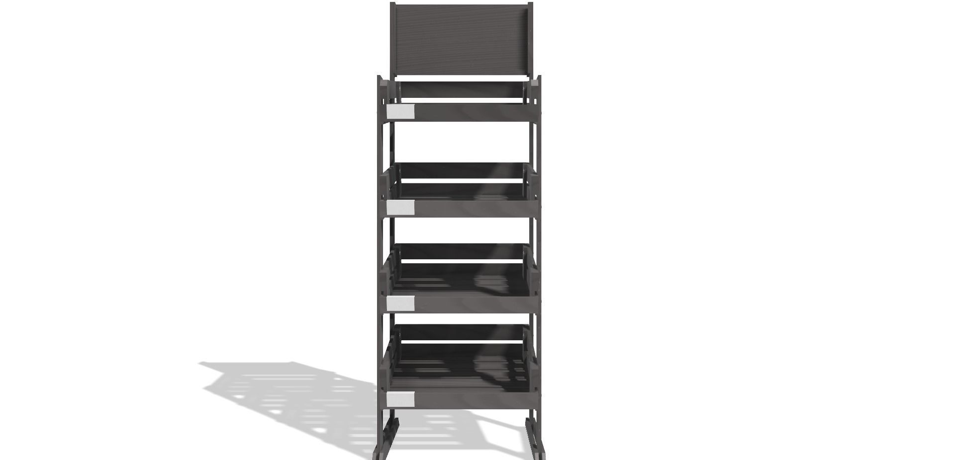 Wooden retail display 3D print model_2