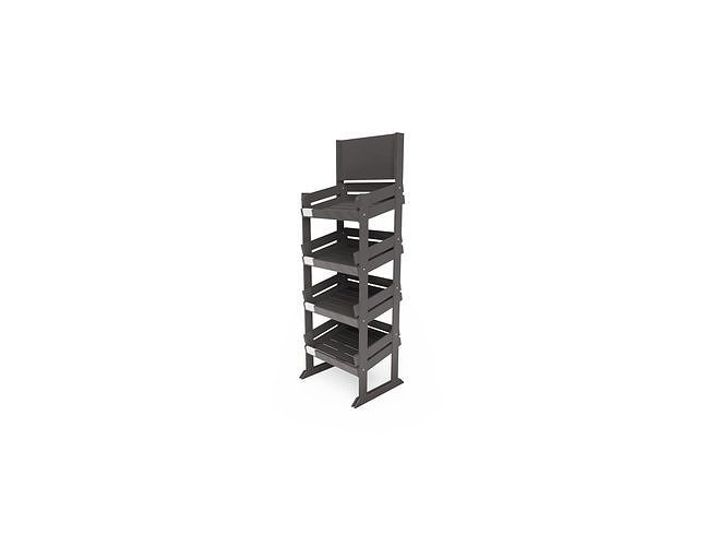 Wooden retail display 3D print model
