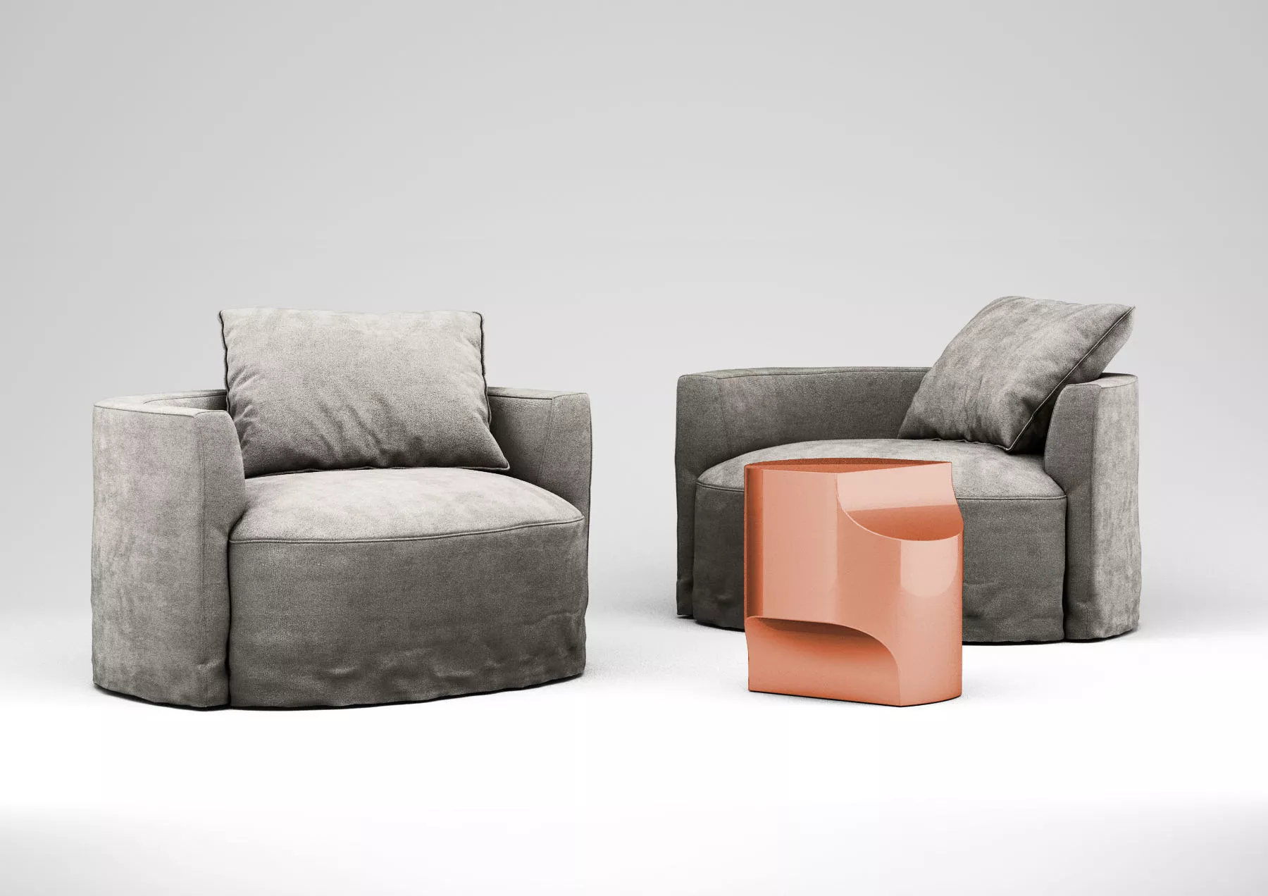 Christophe Delcourt Nos armchair and Ope side table 3D model | CGTrader