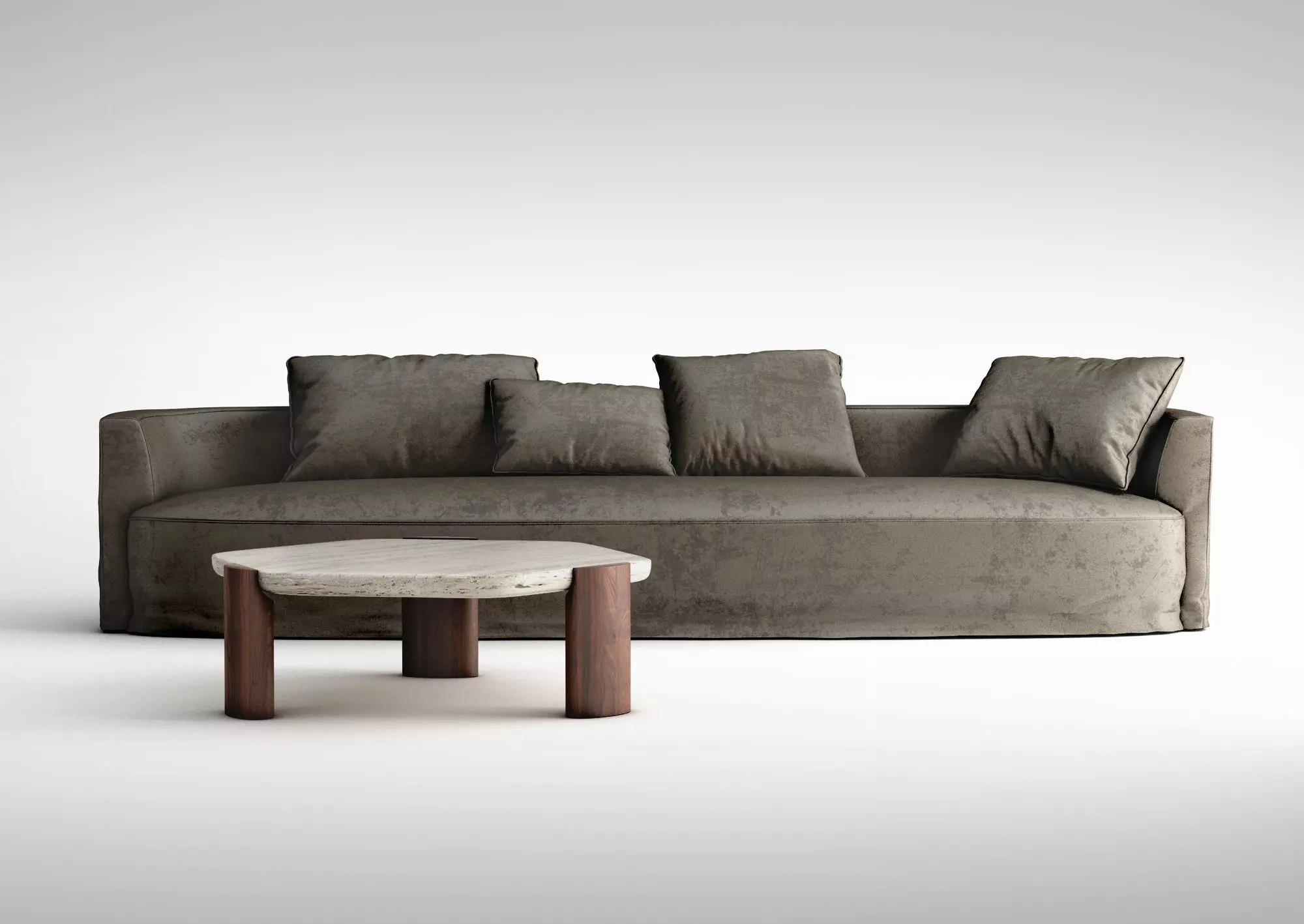 Christophe Delcourt Nos sofa and Lob low table 3D model_0