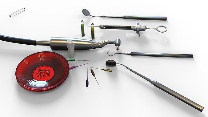 Dental Tools set 3D model