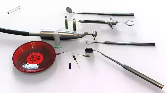 Dental Tools set 3D model