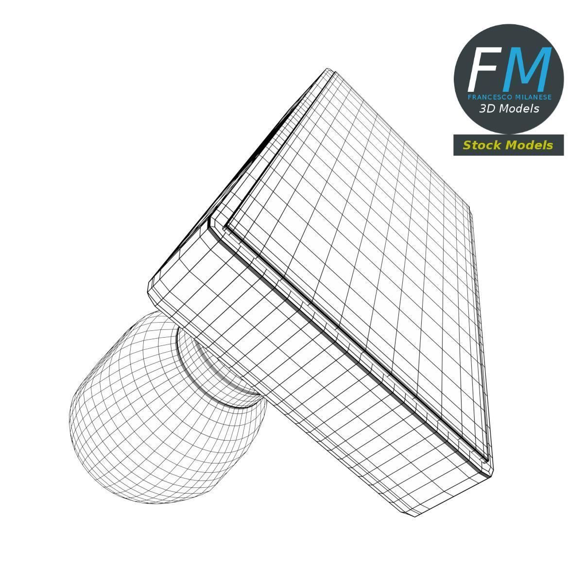 Wooden rubber stamp 3D model_8