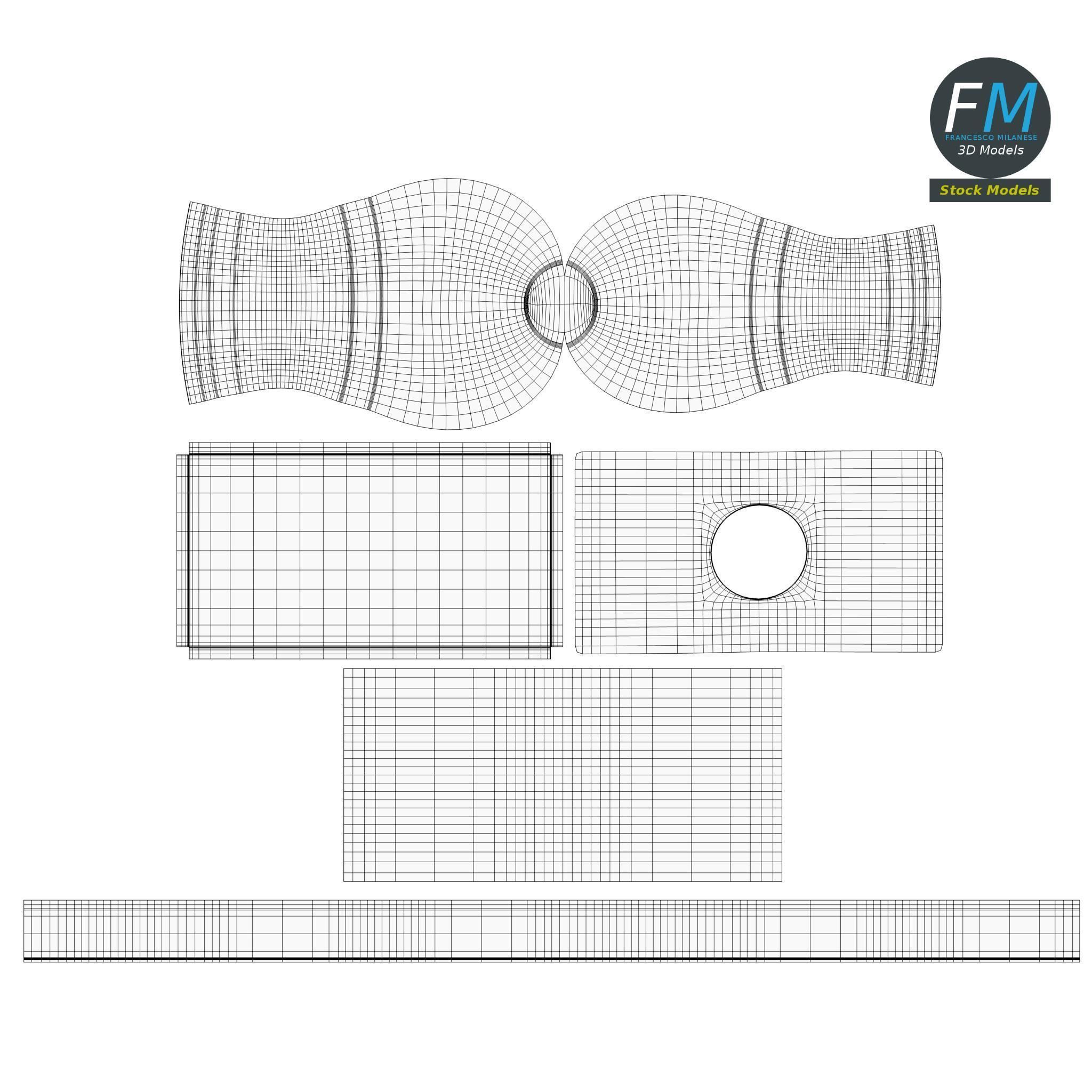 Wooden rubber stamp 3D model_11