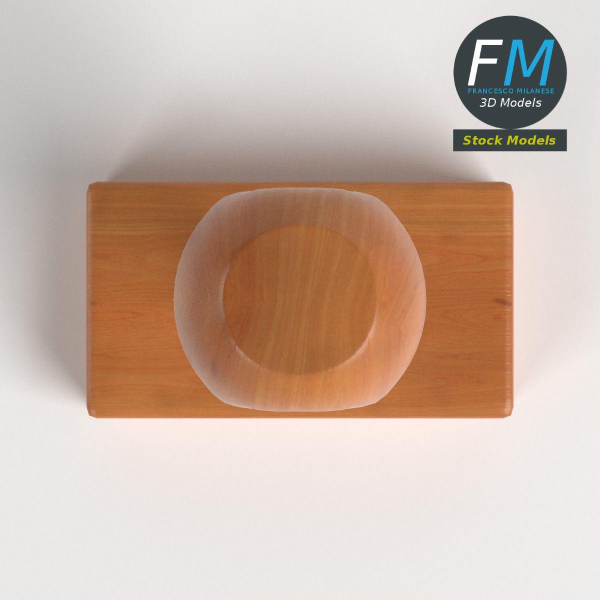 Wooden rubber stamp 3D model_6