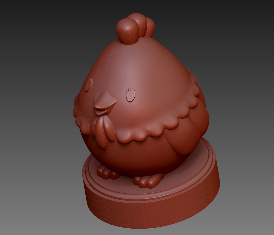 Cute bird for 3D printing 3D print model_3