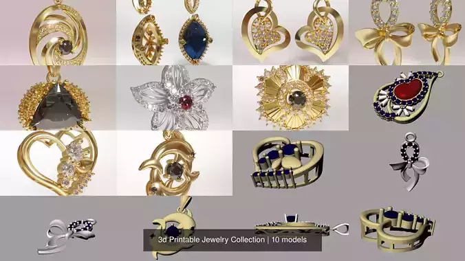 3d Printable Jewelry Collection