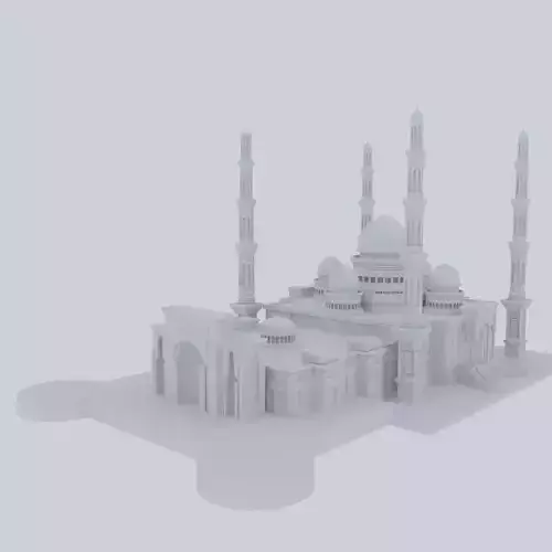 Hazrat Sultan Mosque 3D model
