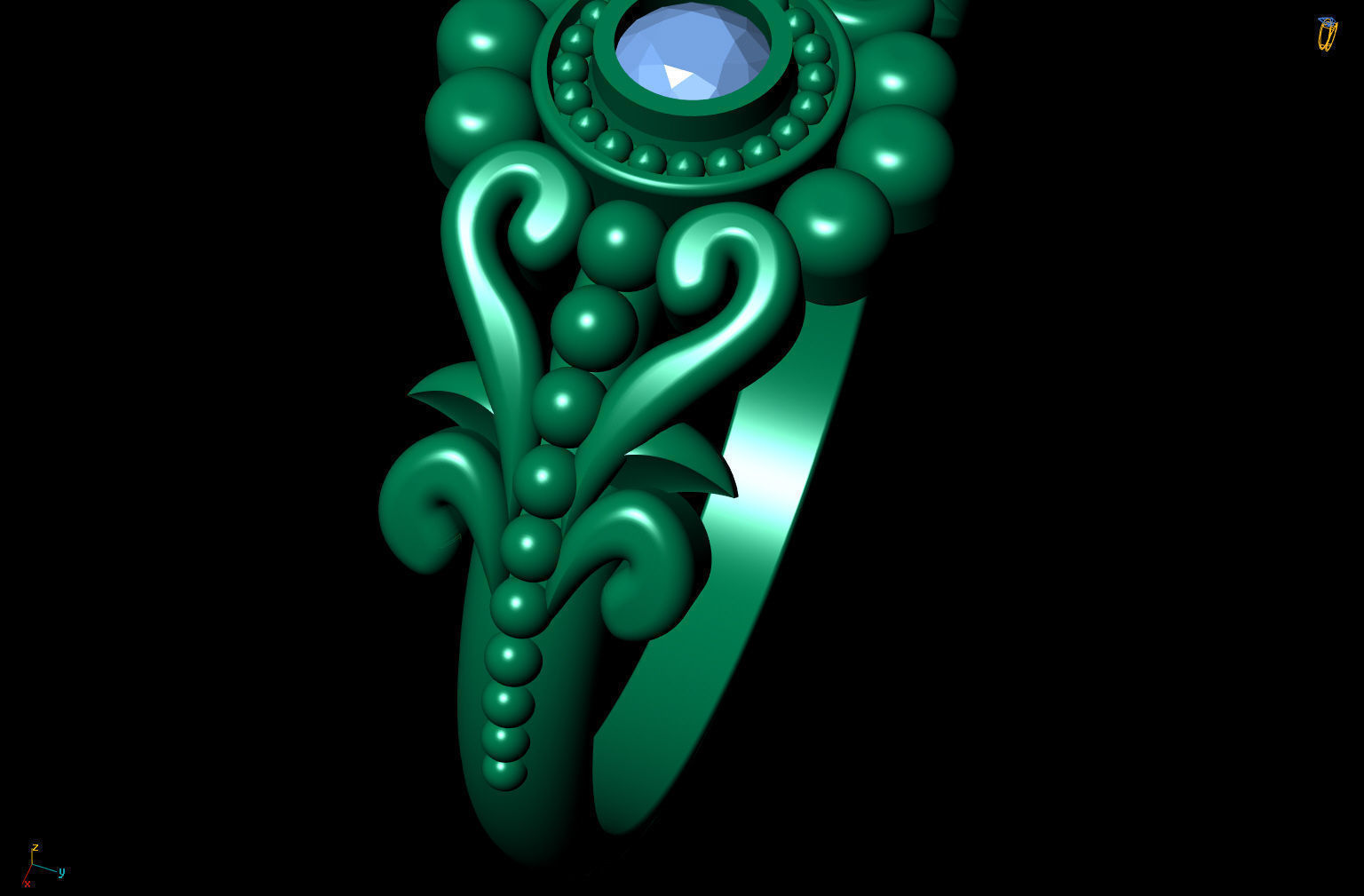 Ring Classic R 0082 and Ring Classic R 0082v2 3D print model_19