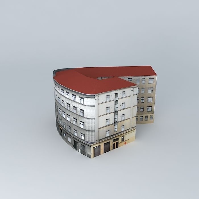 Riga Brivibas street Free 3D model_1