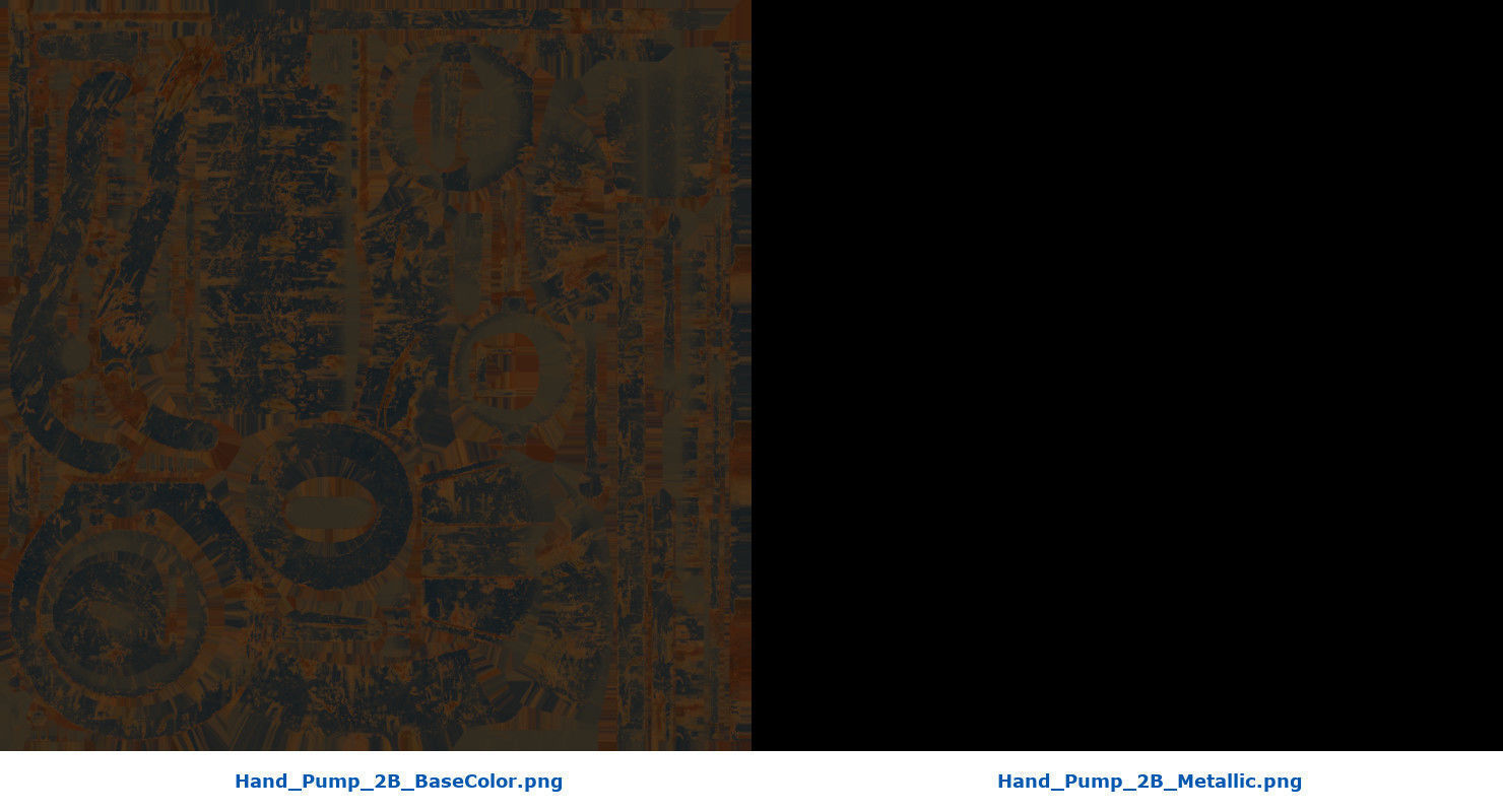 Hand Pump 2B Low-poly 3D model_9