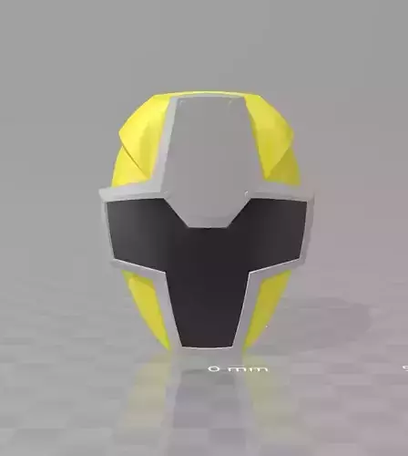 Power Rangers Yellow Ninja KiNinger Ninninger Helmet 