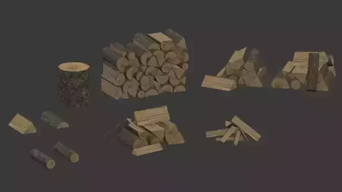 Chopped wood