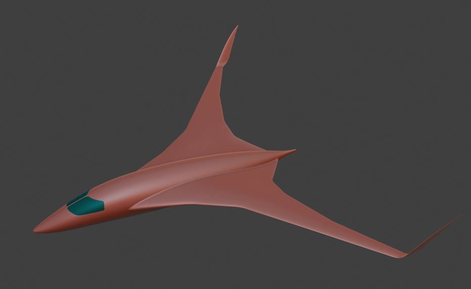 BWB EVO M 3D model_36