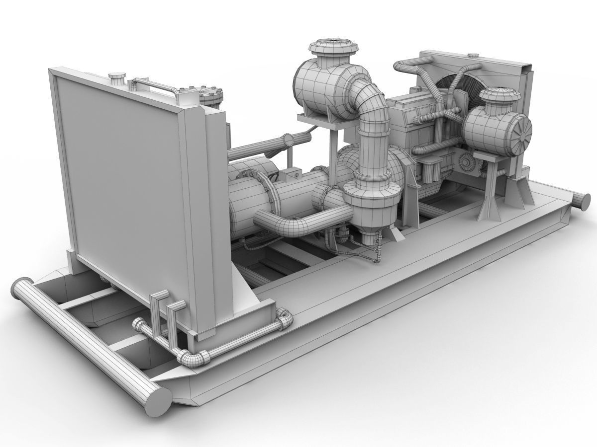 Compressor Station 3D model_3