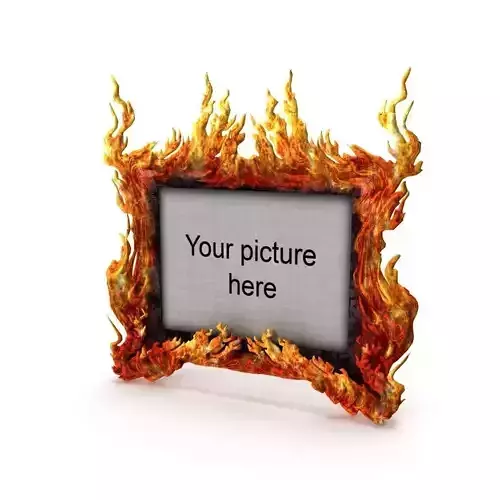 Fire picture frame