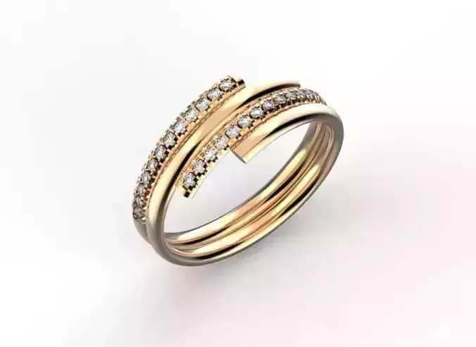 Womens ring with diamonds