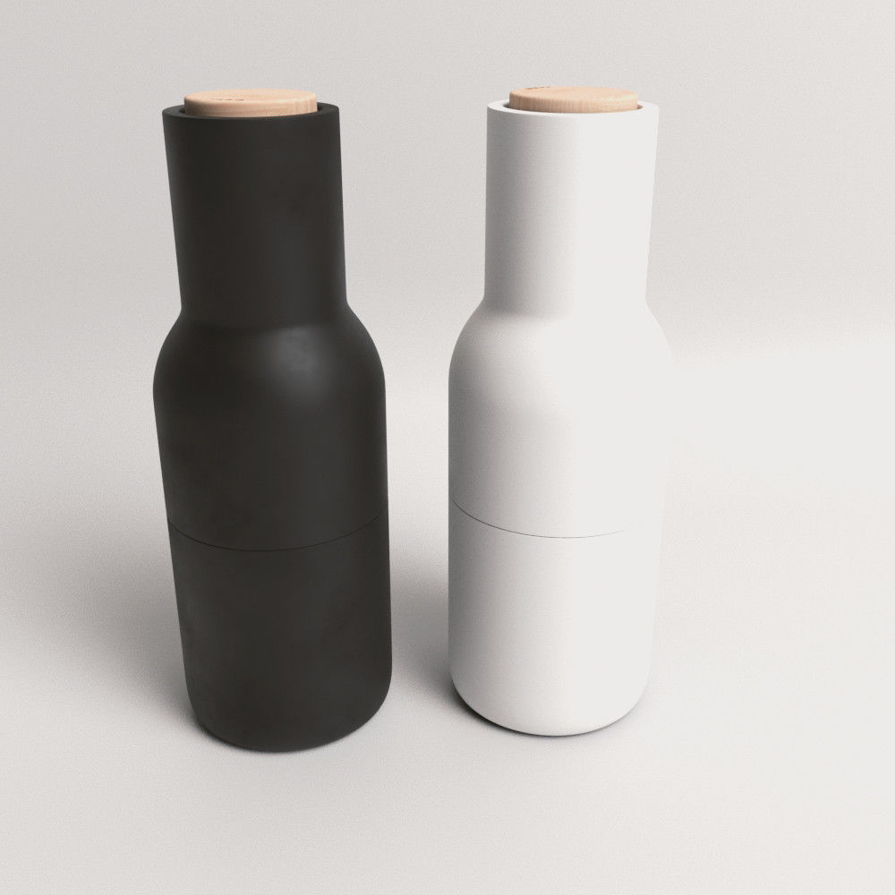 Menu Salt and Pepper bottles - PBR ready 3D model_1