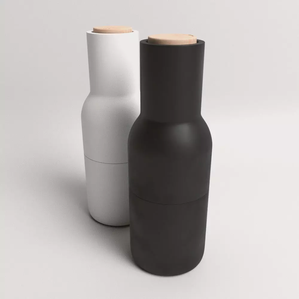 Menu Salt and Pepper bottles - PBR ready 3D model_0