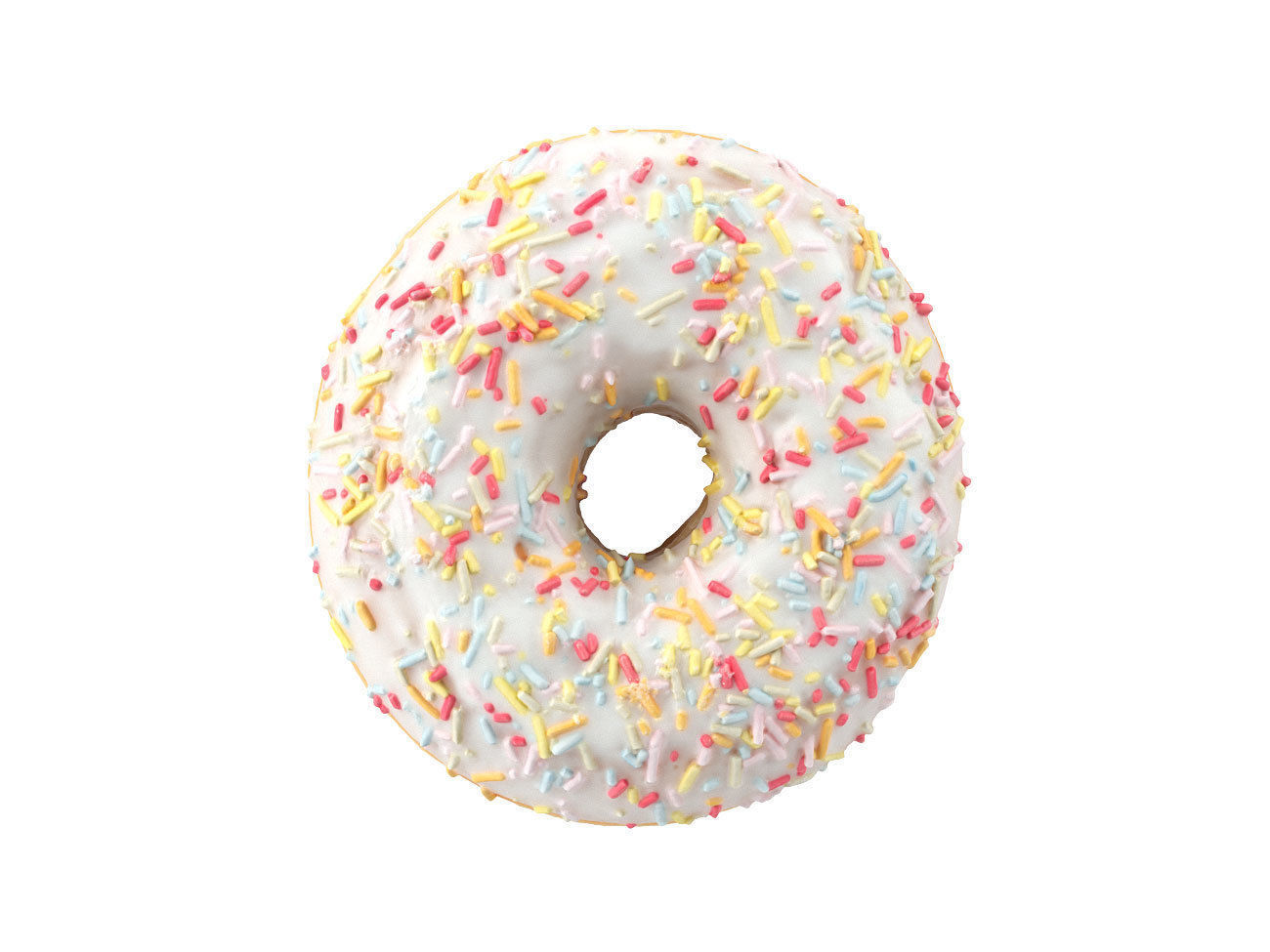 Photorealistic Sprinkled Donut 3D Scan 1 3D model_4