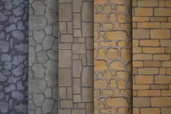 Stone Texture Hand painted 