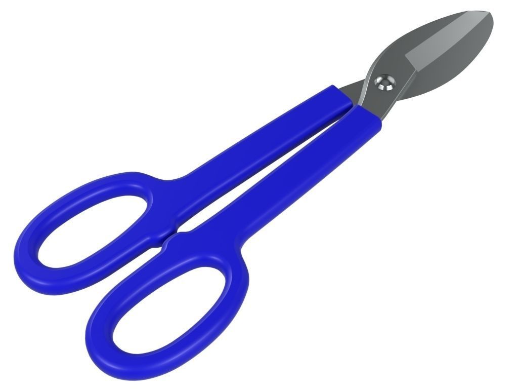 Tin Snips 3D model_3