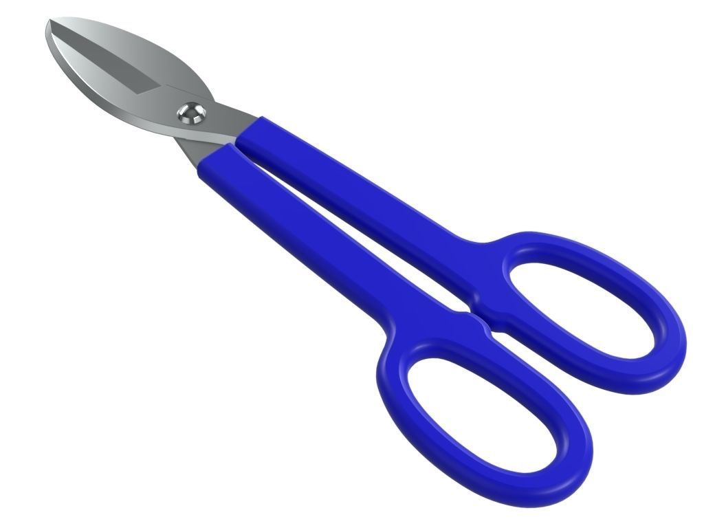 Tin Snips 3D model_4