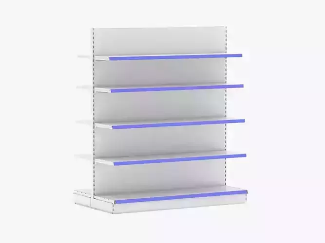 Supermarket Double Shelves 2 