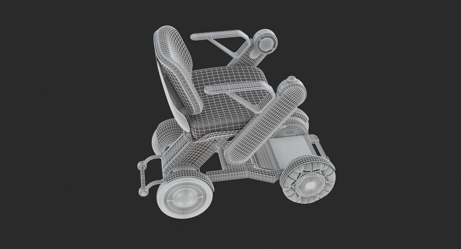Will Model Ci Ultra Portable Power Wheelchair 3D model_11