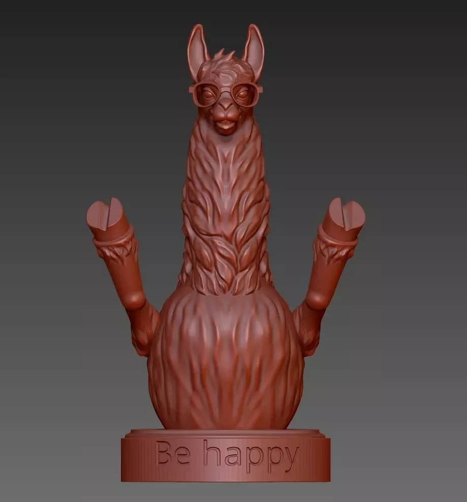 Funny Llama 3D print model_0