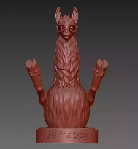 Funny Llama 3D print model