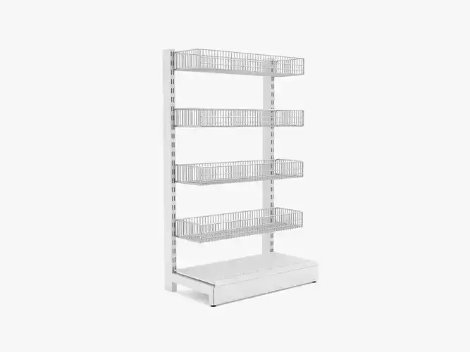 Shelving With Hanging Wire Basket