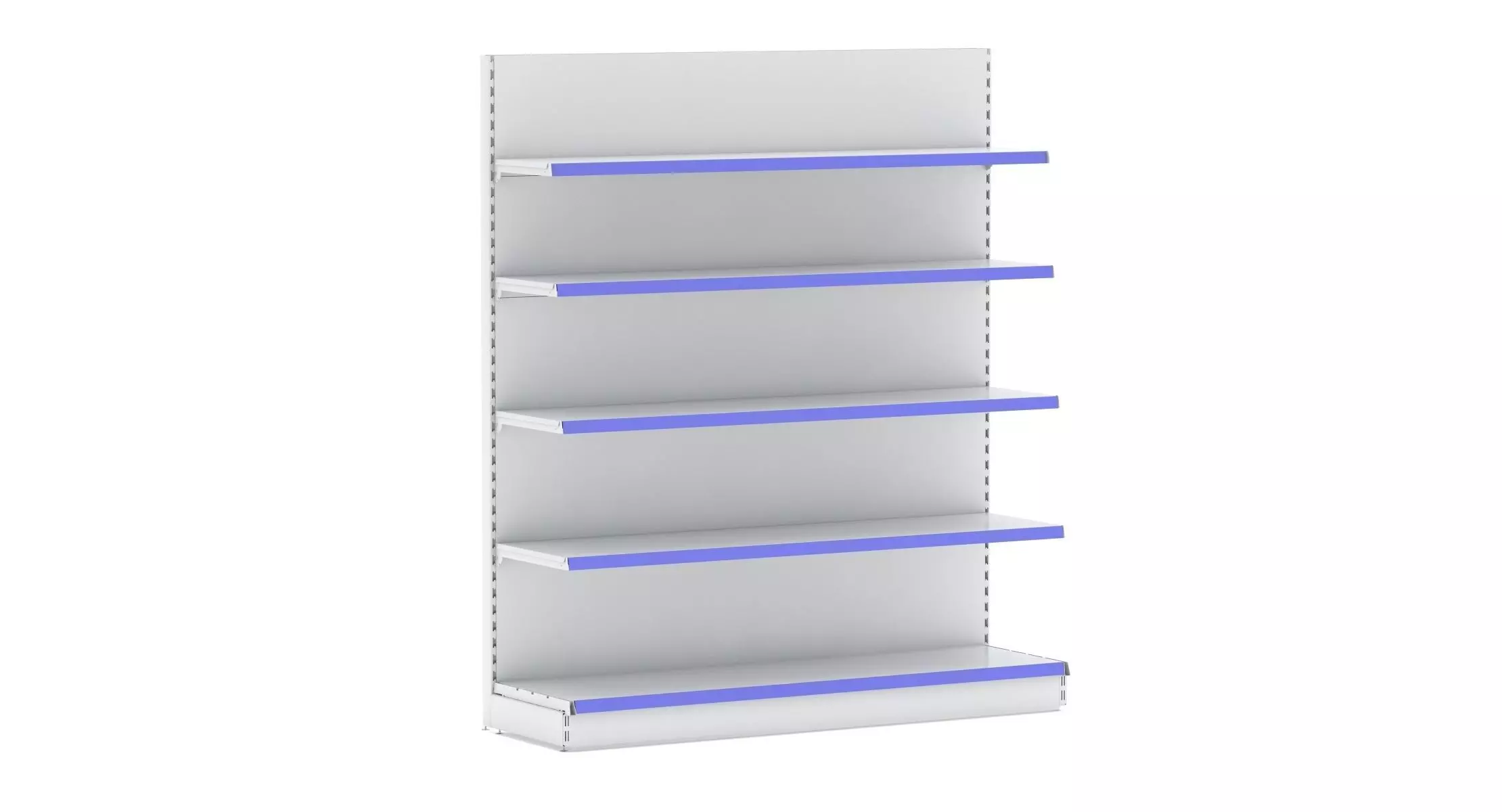 Supermarket Single Shelves 2 3D model