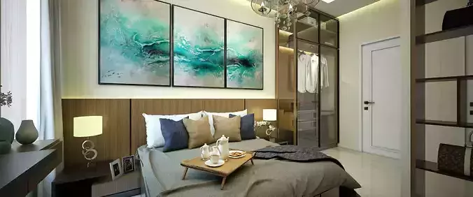 Modern Bedroom 3D model