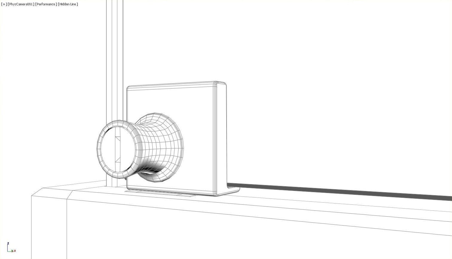 Narrow Frameless Glass Tower With Dark Brown Base - eddies 3D model_16