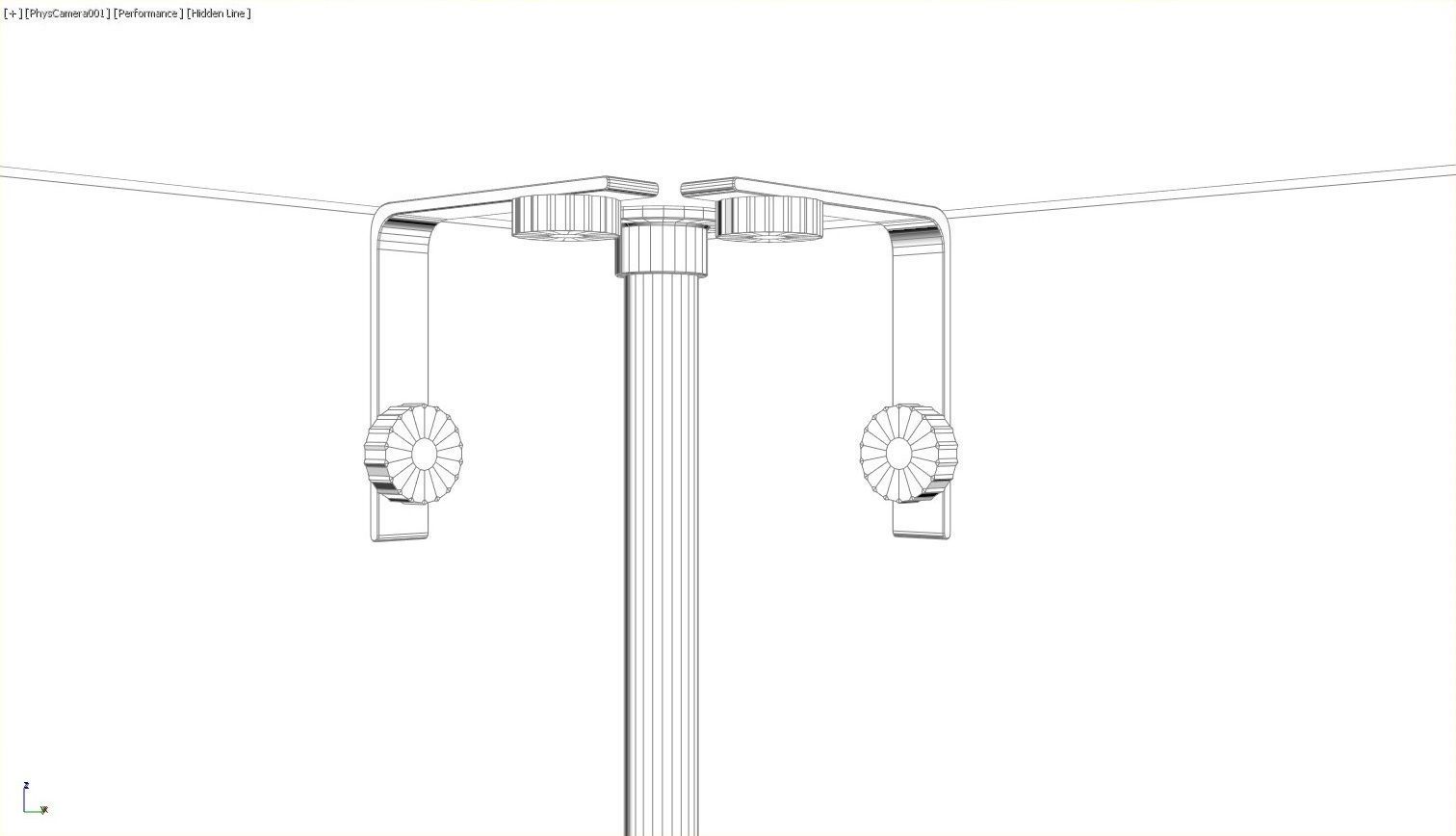 Narrow Frameless Glass Tower With Dark Brown Base - eddies 3D model_15