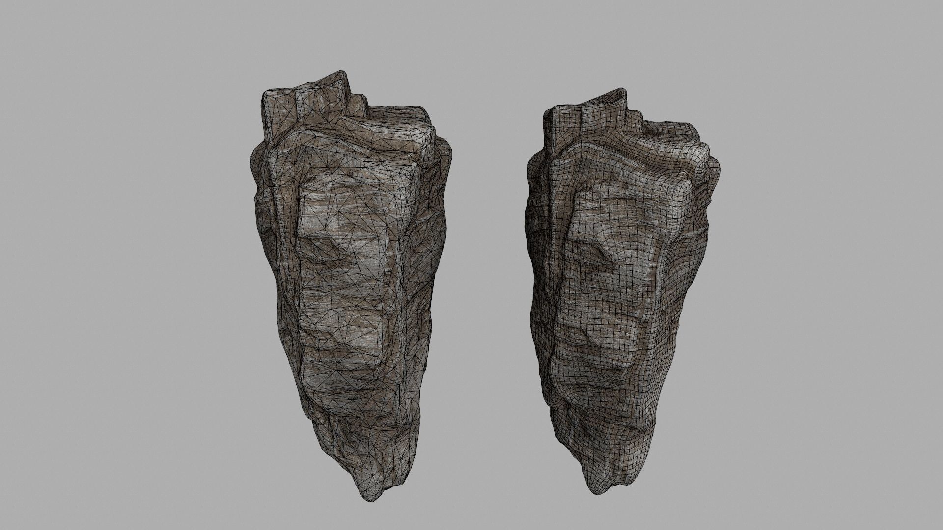 rocks rock Low-poly 3D model_29