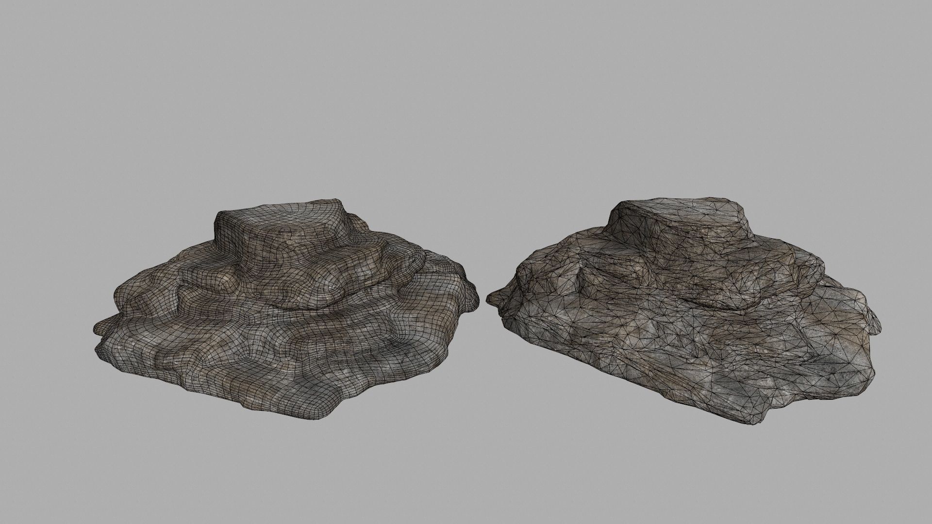 rocks rock Low-poly 3D model_16