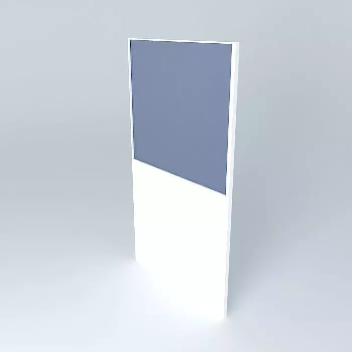 Partition with glass Free 3D model_0
