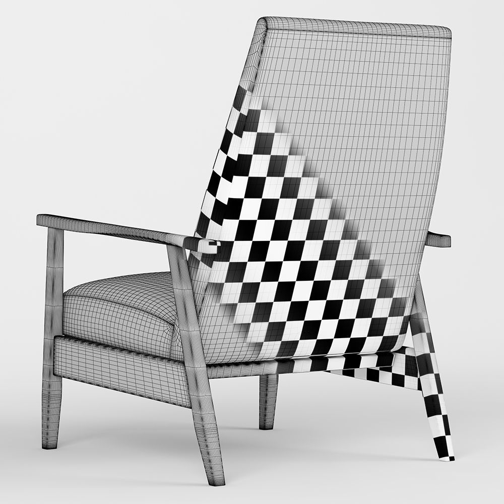 WoodSmith chair 3D model_3