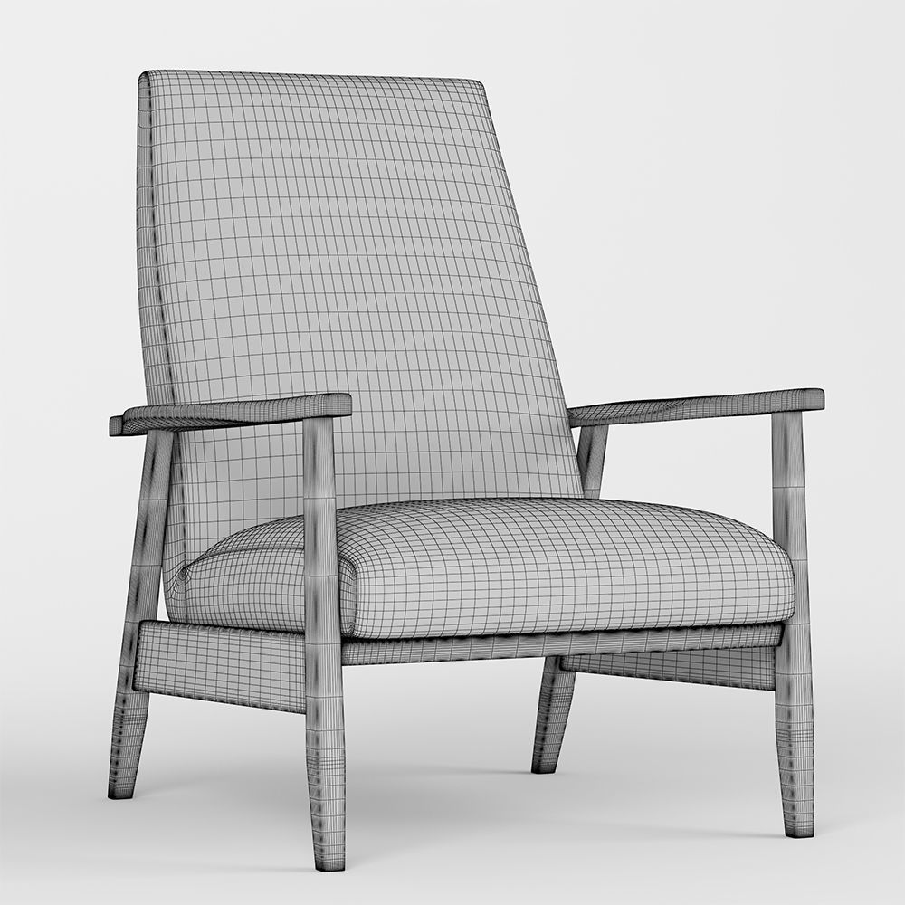 WoodSmith chair 3D model_2