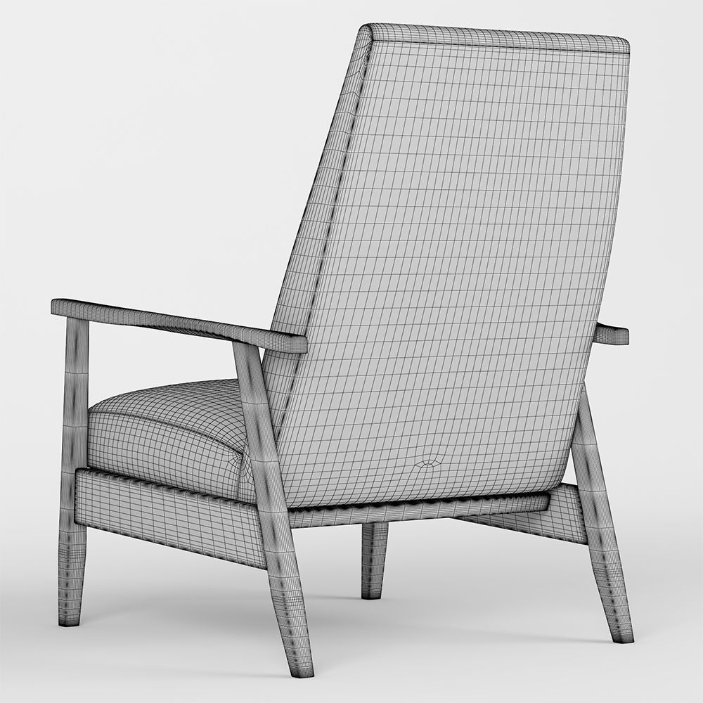 WoodSmith chair 3D model_8