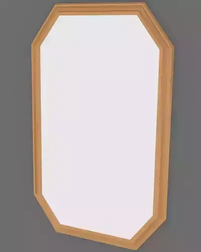 Simple wood mirror