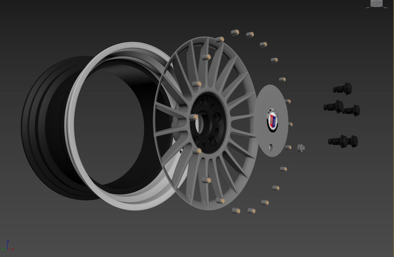 ALPINA Custom Wheels 3D model_14