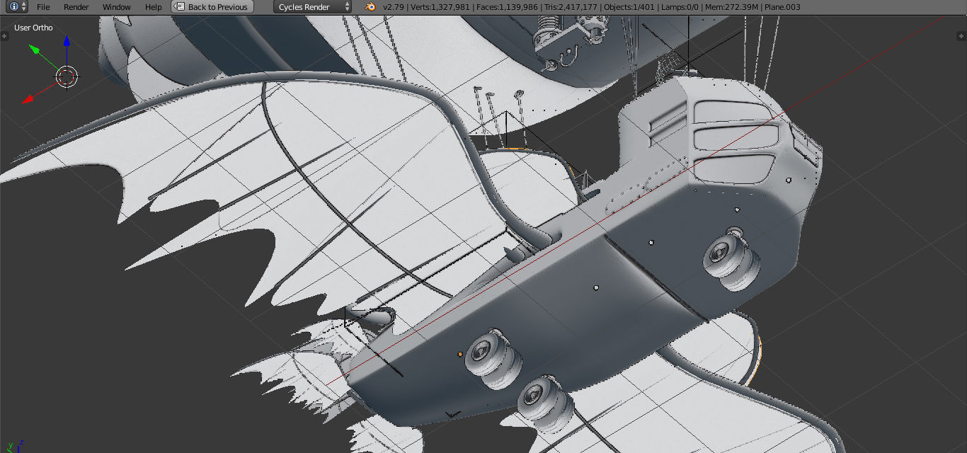 Air Ship 3D model_13