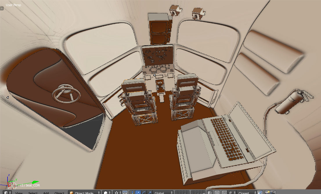 Air Ship 3D model_11