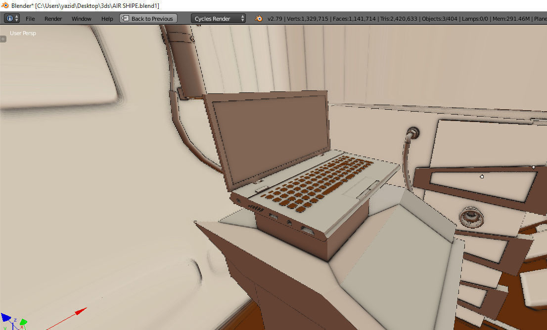Air Ship 3D model_15