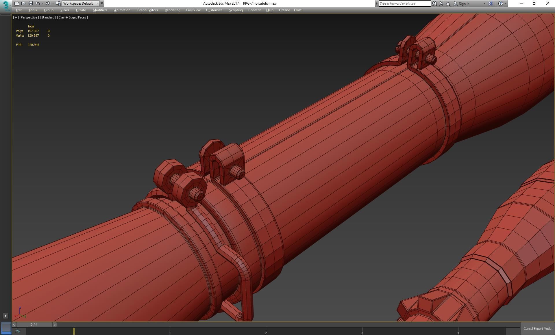 RPG-7 military weapon 3D model_20