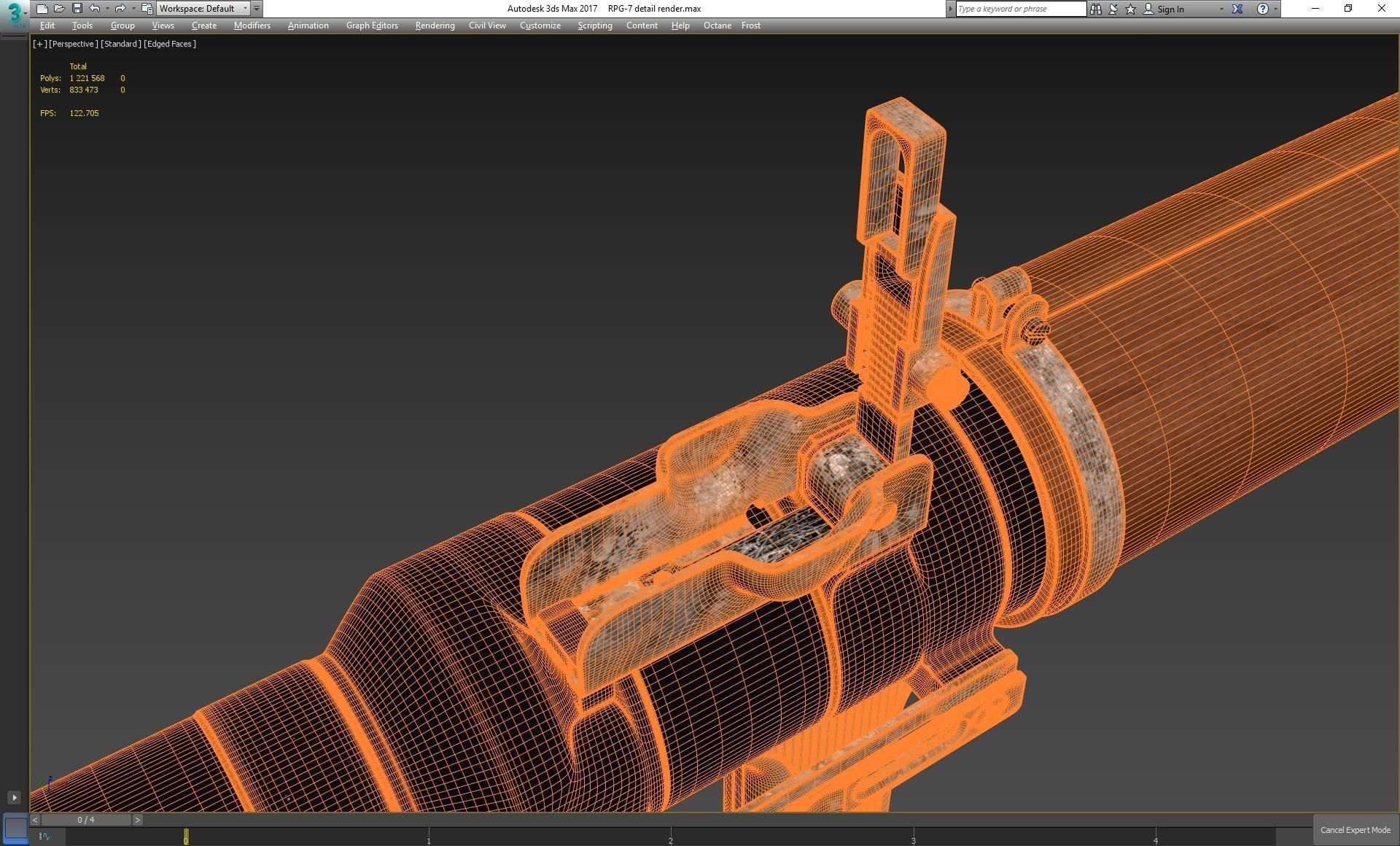 RPG-7 military weapon 3D model_37