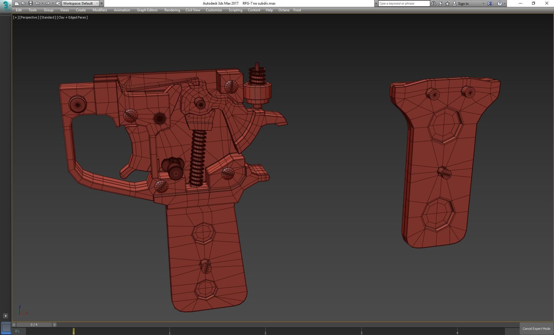 RPG-7 military weapon 3D model_24